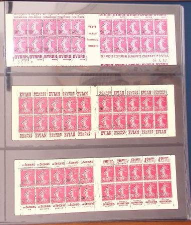 1900-1990, Intéressante collection de carnets de France,
