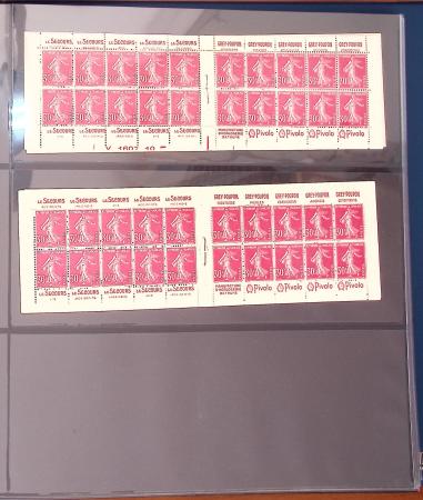 1900-1990, Intéressante collection de carnets de France,