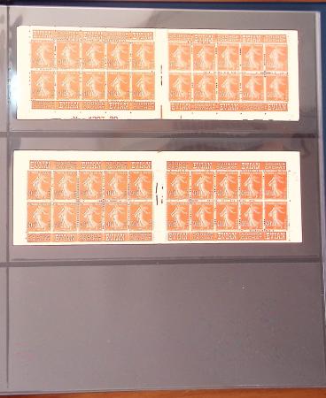 1900-1990, Intéressante collection de carnets de France,