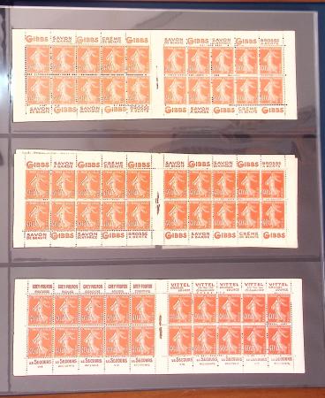 1900-1990, Intéressante collection de carnets de France,