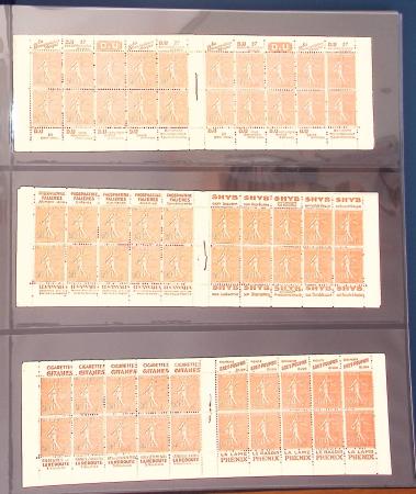 1900-1990, Intéressante collection de carnets de France,