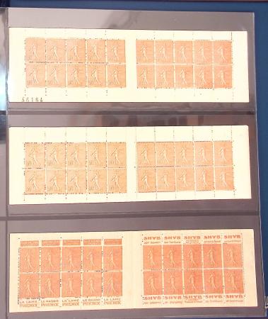 1900-1990, Intéressante collection de carnets de France,