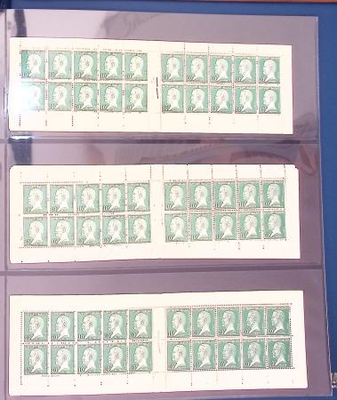 1900-1990, Intéressante collection de carnets de France,