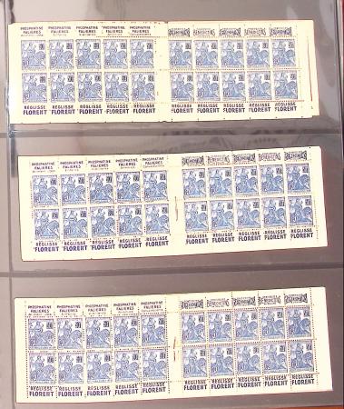 1900-1990, Intéressante collection de carnets de France,