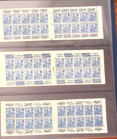 1900-1990, Intéressante collection de carnets de France,