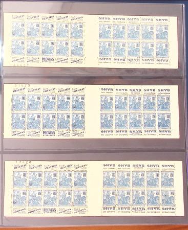 1900-1990, Intéressante collection de carnets de France,