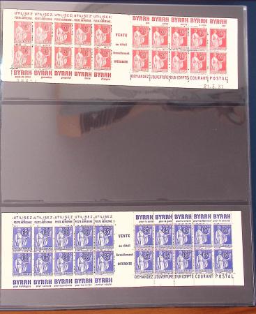 1900-1990, Intéressante collection de carnets de France,