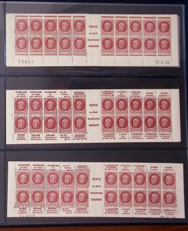 1900-1990, Intéressante collection de carnets de France,