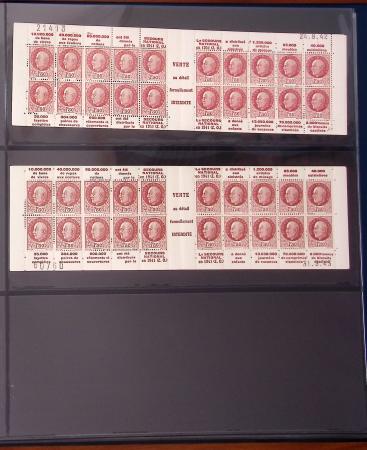 1900-1990, Intéressante collection de carnets de France,