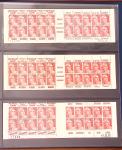 1900-1990, Intéressante collection de carnets de France,