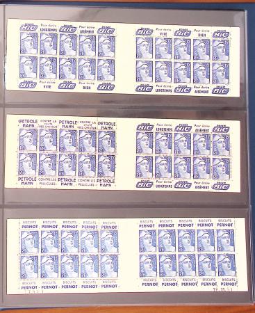 1900-1990, Intéressante collection de carnets de France,