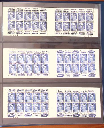 1900-1990, Intéressante collection de carnets de France,