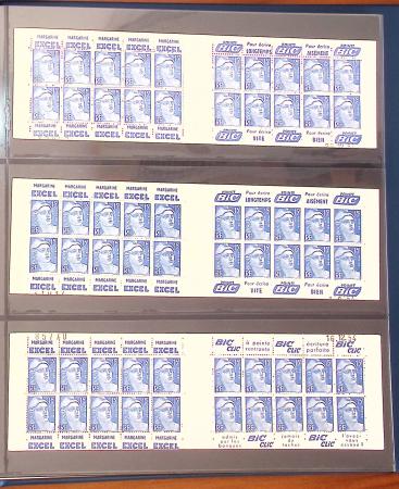 1900-1990, Intéressante collection de carnets de France,