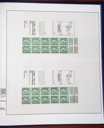 1900-1990, Intéressante collection de carnets de France,