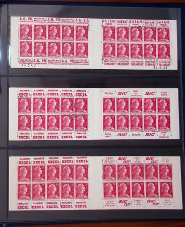 1900-1990, Intéressante collection de carnets de France,