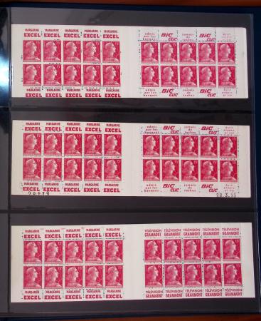 1900-1990, Intéressante collection de carnets de France,