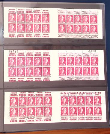 1900-1990, Intéressante collection de carnets de France,