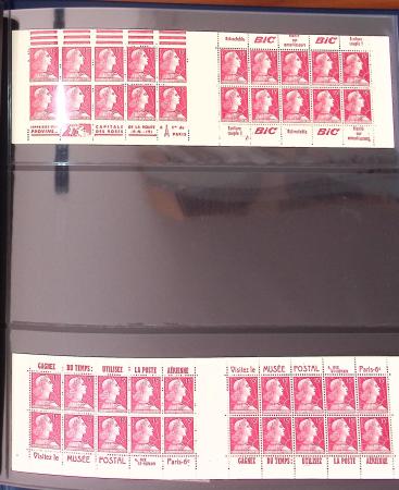 1900-1990, Intéressante collection de carnets de France,