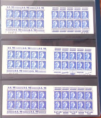 1900-1990, Intéressante collection de carnets de France,