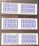 1900-1990, Intéressante collection de carnets de France,