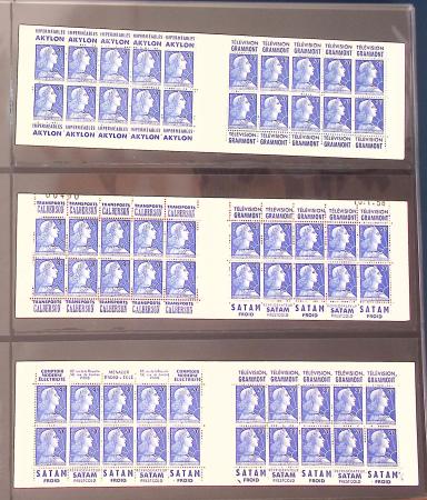 1900-1990, Intéressante collection de carnets de France,
