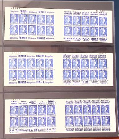 1900-1990, Intéressante collection de carnets de France,