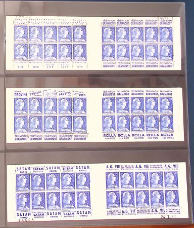 1900-1990, Intéressante collection de carnets de France,