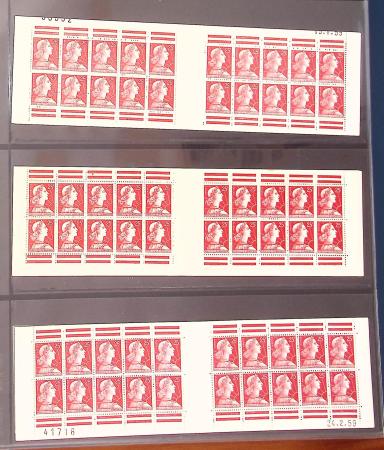 1900-1990, Intéressante collection de carnets de France,