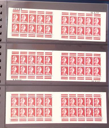 1900-1990, Intéressante collection de carnets de France,