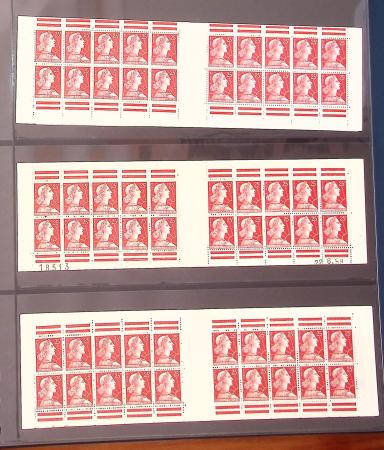 1900-1990, Intéressante collection de carnets de France,
