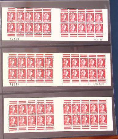 1900-1990, Intéressante collection de carnets de France,