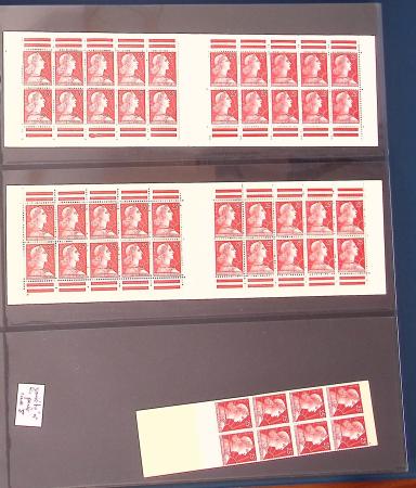 1900-1990, Intéressante collection de carnets de France,