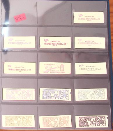1900-1990, Intéressante collection de carnets de France,