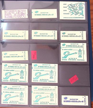1900-1990, Intéressante collection de carnets de France,