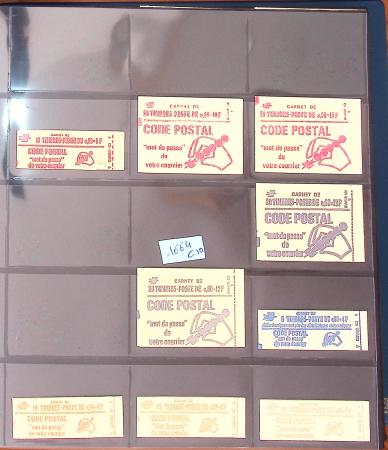 1900-1990, Intéressante collection de carnets de France,