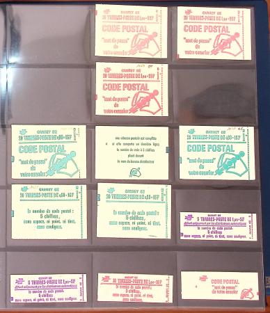 1900-1990, Intéressante collection de carnets de France,