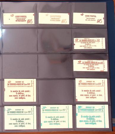 1900-1990, Intéressante collection de carnets de France,