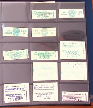 1900-1990, Intéressante collection de carnets de France,
