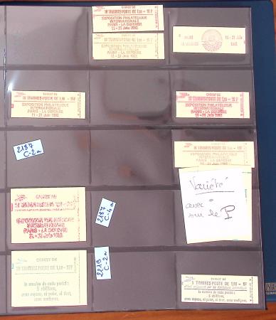 1900-1990, Intéressante collection de carnets de France,