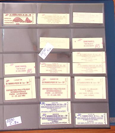 1900-1990, Intéressante collection de carnets de France,