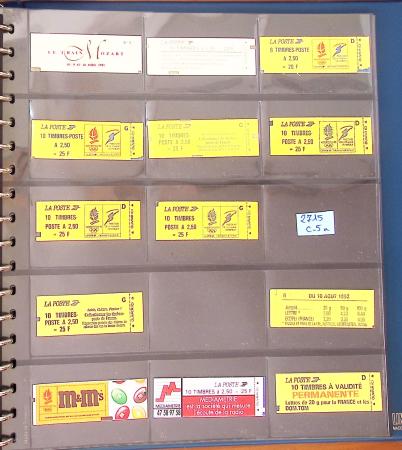1900-1990, Intéressante collection de carnets de France,