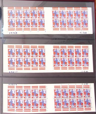 1900-1990, Intéressante collection de carnets de France,