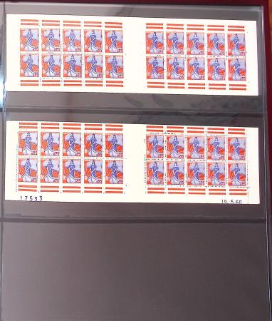1900-1990, Intéressante collection de carnets de France,