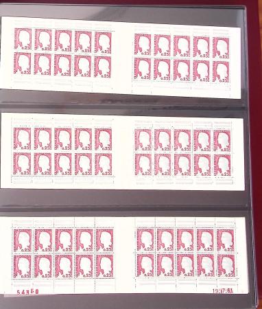 1900-1990, Intéressante collection de carnets de France,