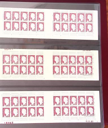 1900-1990, Intéressante collection de carnets de France,
