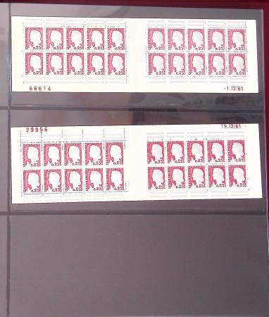 1900-1990, Intéressante collection de carnets de France,