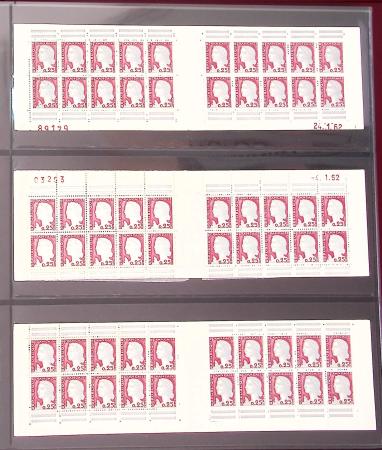 1900-1990, Intéressante collection de carnets de France,