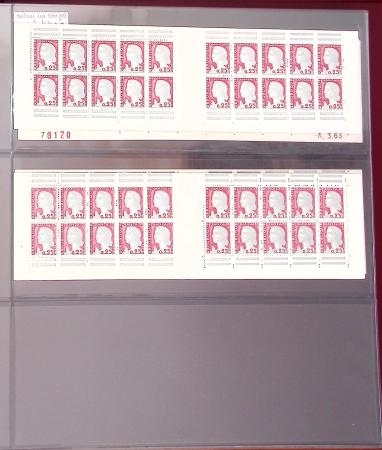 1900-1990, Intéressante collection de carnets de France,