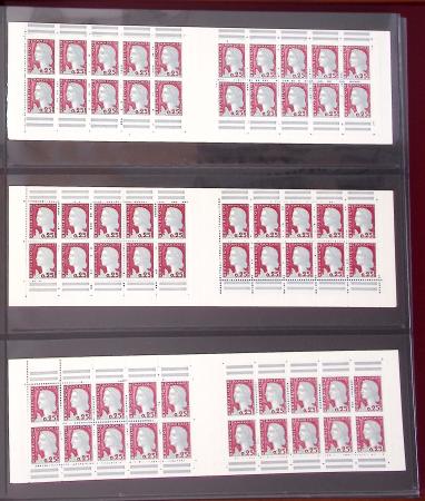 1900-1990, Intéressante collection de carnets de France,