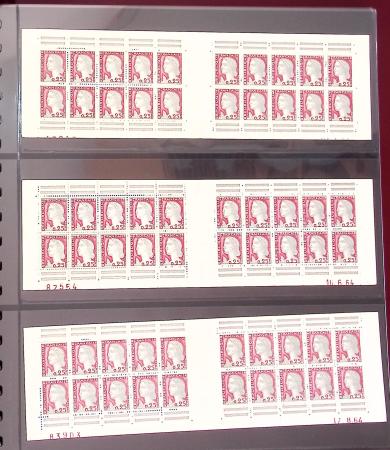 1900-1990, Intéressante collection de carnets de France,